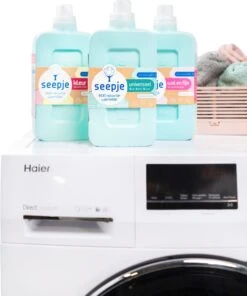 Seepje Wasfeest Pakket - 3 X Wasmiddel - 2 X Wasverzachter - Waszeep - Vlekkenverwijderaar - Natuurlijke Ingredienten - 69 Wasbeurten -Huishoudelijke Benodigdheden 1002x1200