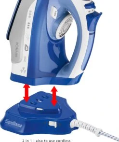 Bomann DB 6006 CB - Stoomstrijkijzer - Draadloos - 2400W - Blauw/Wit 22 Bomann DB 6006 CB - Stoomstrijkijzer - Draadloos - 2400W - Blauw/Wit -Huishoudelijke Benodigdheden 1008x1200