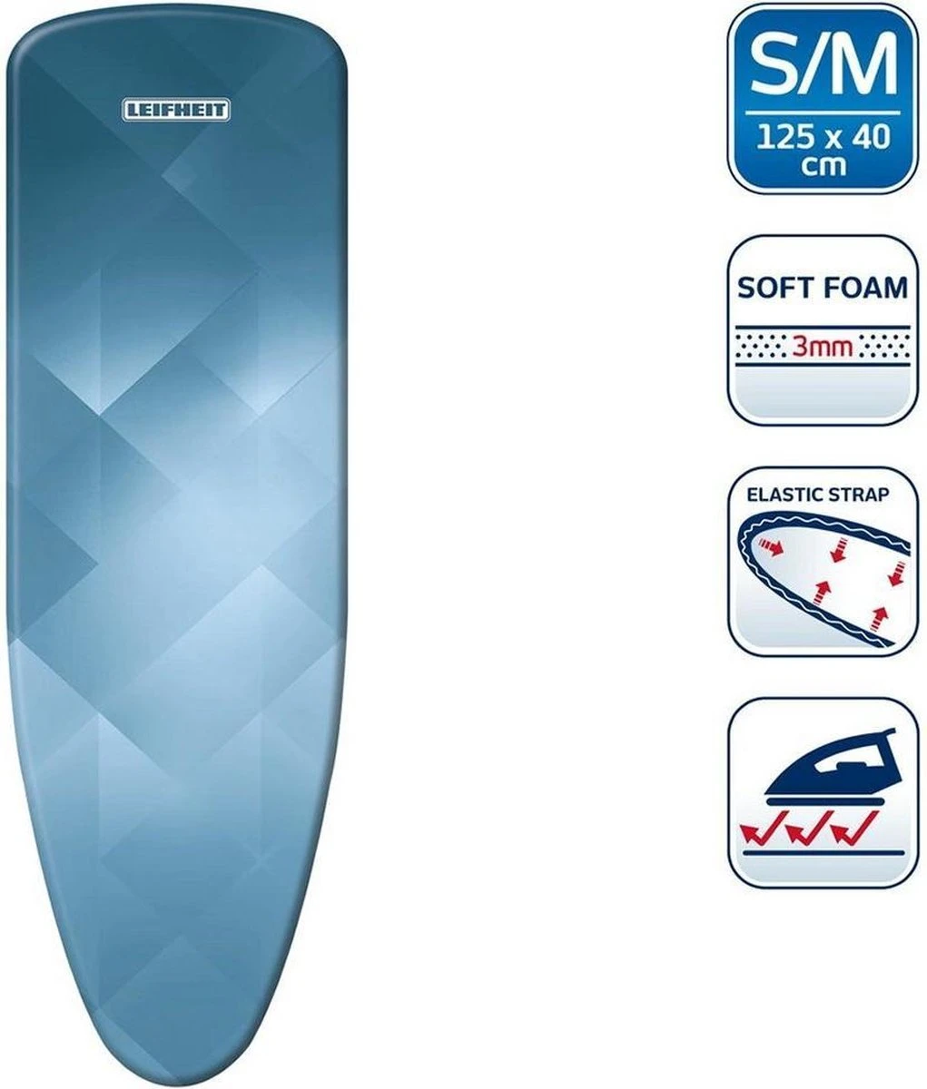 Leifheit 71603 Strijkplankovertrek Heat Reflect S/M 125x40cm Assorti 2 Leifheit 71603 Strijkplankovertrek Heat Reflect S/M 125x40cm Assorti - Afbeelding 2