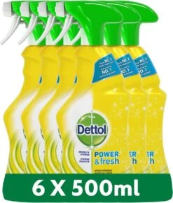 Dettol - Power & Fresh - Allesreinger Spray - Citrus - 6 X 500 Ml -Huishoudelijke Benodigdheden 1021x1200 5