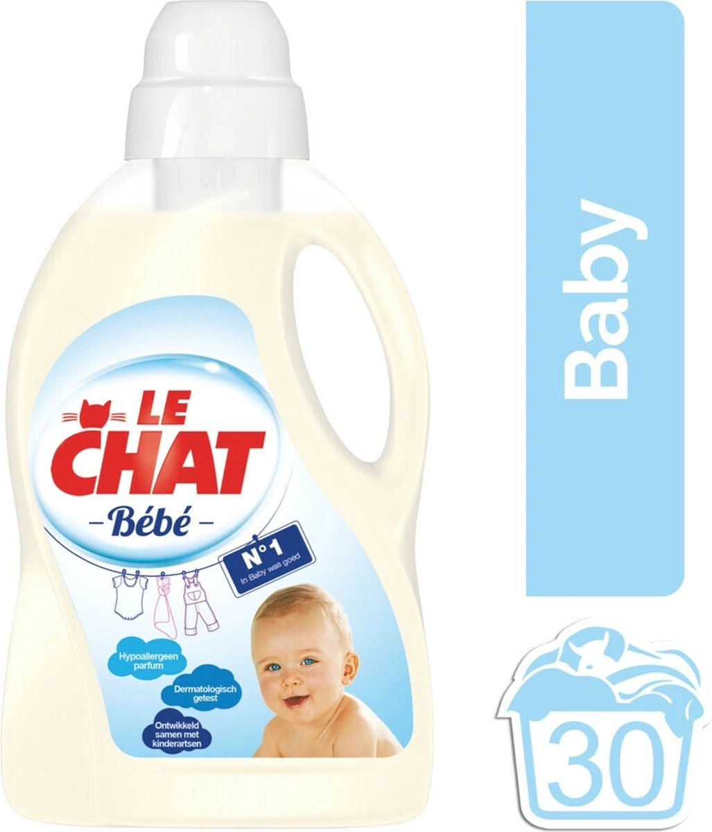 Le Chat Baby Gel - Vloeibaar Wasmiddel - 30 Wasbeurten 2 Le Chat Baby Gel - Vloeibaar Wasmiddel - 30 Wasbeurten - Afbeelding 2