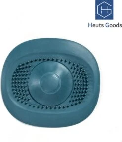 Heuts Goods - Gootsteenzeef - Gootsteenstop - Afvoerzeef - Afvoerstop - Spoelbal - Bad - Douchebak - Keuken - Wasbak - Badkuip - Siliconen - Donkerblauw -Huishoudelijke Benodigdheden 1028x1200