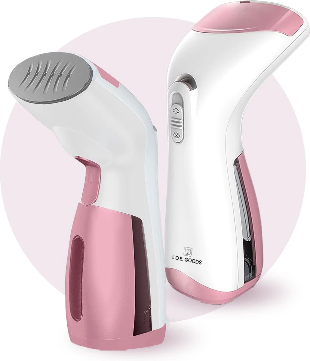 Luxe Kledingstomer - Handstomer - Handstoomreiniger - Stoomstrijkijzer - Stomer Kleding - Voor Op Reis - Roze 1 Luxe Kledingstomer - Handstomer - Handstoomreiniger - Stoomstrijkijzer - Stomer Kleding - Voor Op Reis - Roze