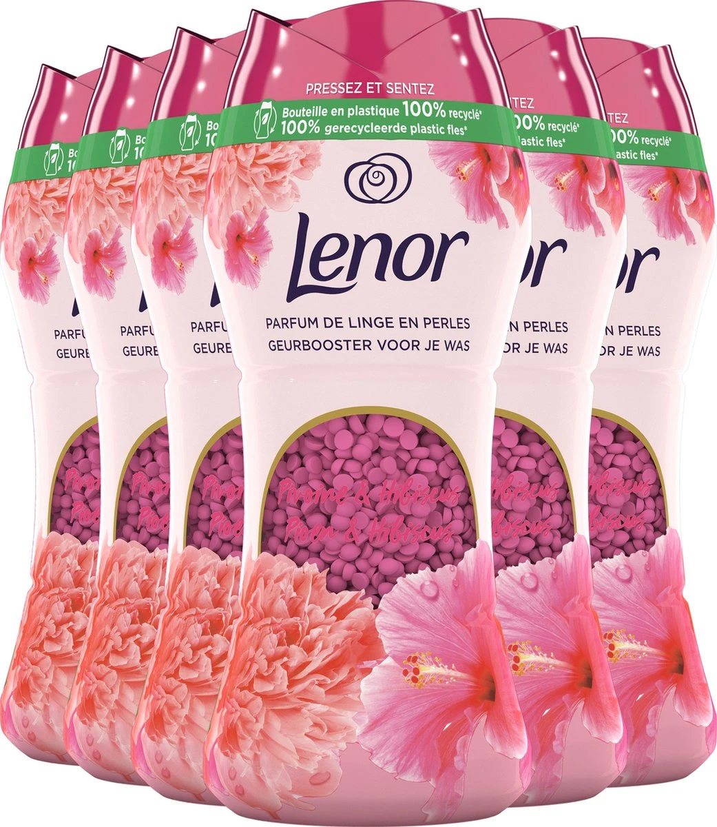 Lenor Pioenroos En Hibiscus Parels - In-Wash Geurbooster - Voordeelverpakking 6 X 15 Wasbeurten 1 Lenor Pioenroos En Hibiscus Parels - In-Wash Geurbooster - Voordeelverpakking 6 X 15 Wasbeurten