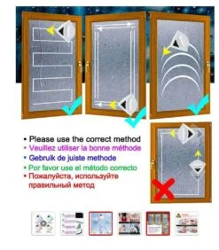 Merkloos Magnetische Raamwisser - Ruitenreiniger - Dubbel Glas - Rood - 5-24 Mm Glas -Huishoudelijke Benodigdheden 1052x1200