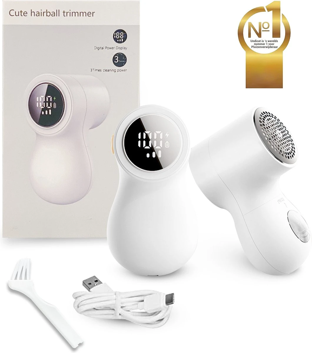 Undicat Pluizenverwijderaar – Oplaadbaar-Draadloss- Extra Borstelset– Kledingontpluizer – Sterk Zuigsysteem – Pluisverwijderaar -Wit– Draagbare Lint Remover– Digitale Power Scherm-3 Standen- 1 Undicat Pluizenverwijderaar – Oplaadbaar-Draadloss- Extra Borstelset– Kledingontpluizer – Sterk Zuigsysteem – Pluisverwijderaar -Wit– Draagbare Lint Remover– Digitale Power Scherm-3 Standen-
