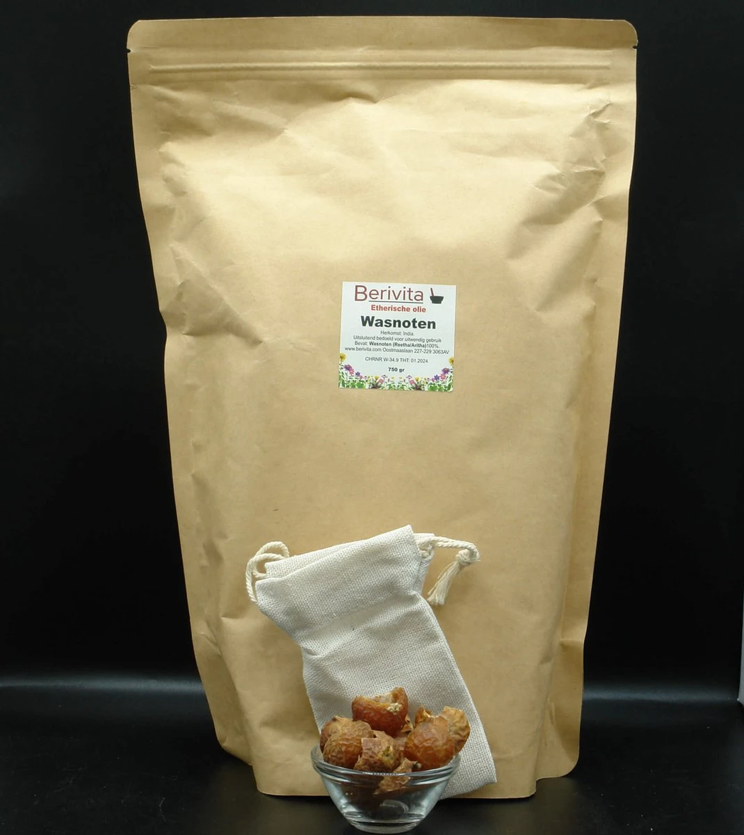 Wasnoten 750gr Met Waszakje - Zeepnoten - Natuurlijk Wassen 1 Wasnoten 750gr Met Waszakje - Zeepnoten - Natuurlijk Wassen