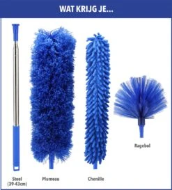 Telescopische Plumeau – Uitschuifbaar – Microvezel – Set Van 3 Opzetstukken – Stoffer – Ragebol 13 Telescopische Plumeau – Uitschuifbaar – Microvezel – Set Van 3 Opzetstukken – Stoffer – Ragebol -Huishoudelijke Benodigdheden 1084x1200 2