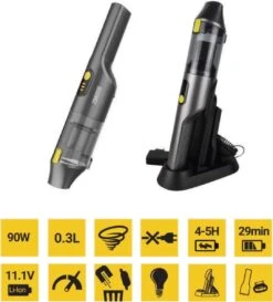 Zanussi - VCH86 - Krachtige Kruimelzuiger 90 W Met 29 Min Gebruikstijd En 3 Opzetstukken -Huishoudelijke Benodigdheden 1084x1200 4