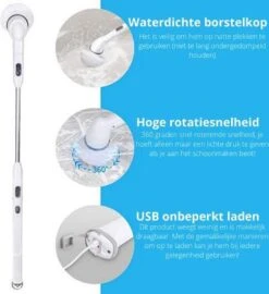 Elektrische Scrubber - Veelzijdige Schrobborstel - Elektrische Schoonmaakborstel - Binnen En Buiten Schoonmaken -Huishoudelijke Benodigdheden 1099x1200 1