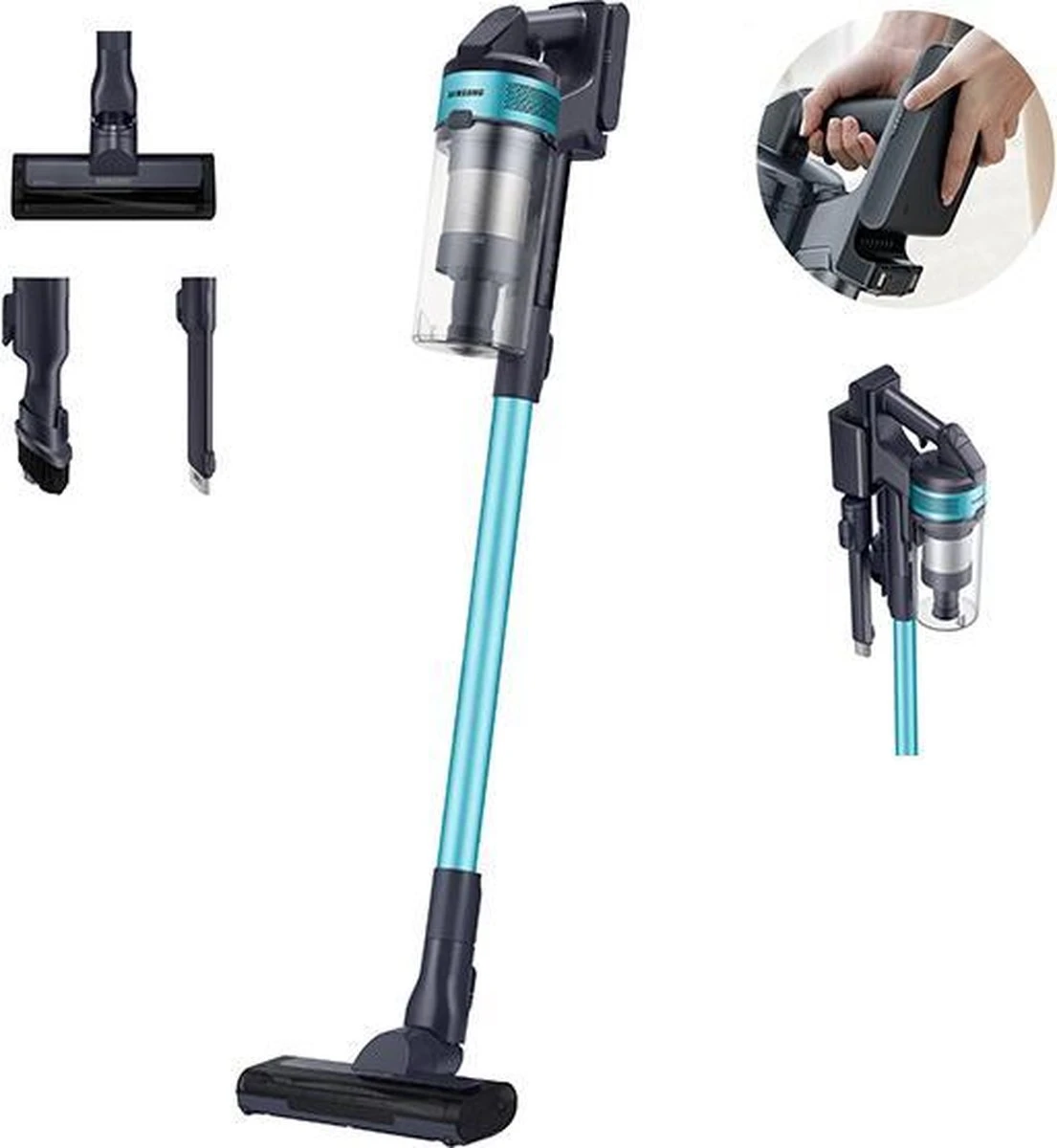 Samsung VS15A6031R1 - Jet 60 Turbo - Steelstofzuiger 1 Samsung VS15A6031R1 - Jet 60 Turbo - Steelstofzuiger