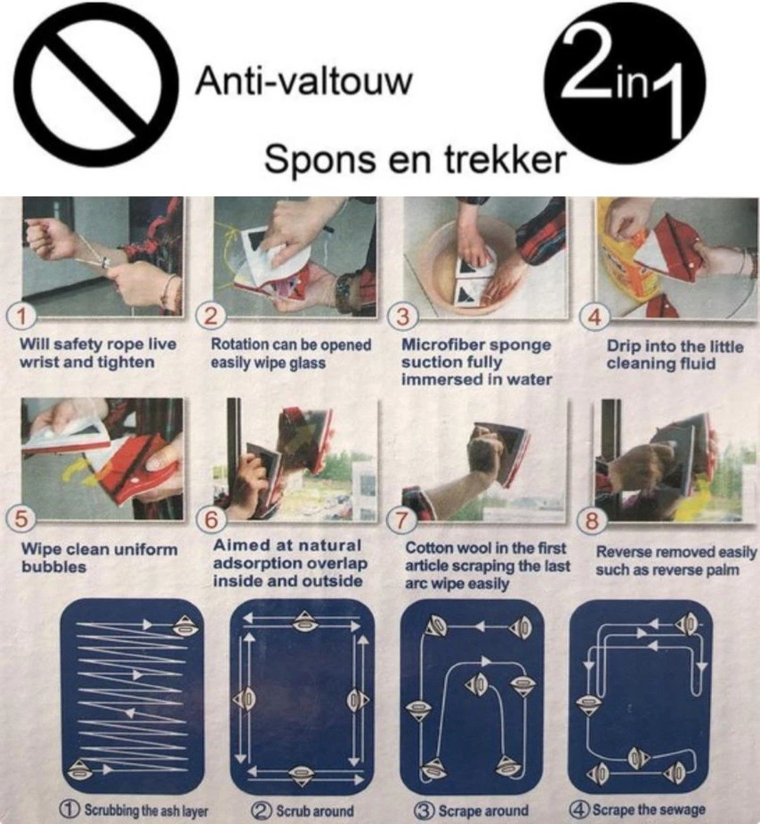 Borvat® | Magnetische Raamwisser | Ruitenreiniger 4 Borvat® | Magnetische Raamwisser | Ruitenreiniger - Afbeelding 4