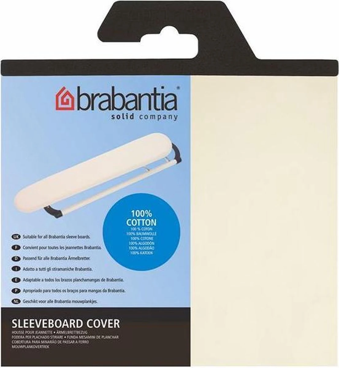 Brabantia Mouwplankhoes - 60 X 10 Cm - Wit 2 Brabantia Mouwplankhoes - 60 X 10 Cm - Wit - Afbeelding 2