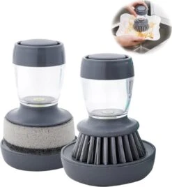 Afwasborstel Met Zeepdispenser – Met 3 Verschillende Opzet Stukken – Inclusief Houder – Grijs – Afwas Borstel Zeepreservoir – Zeep Handborstel – Doseerpomp – Afwasmiddel Dispenser – Navulbaar 11 Afwasborstel Met Zeepdispenser – Met 3 Verschillende Opzet Stukken – Inclusief Houder – Grijs – Afwas Borstel Zeepreservoir – Zeep Handborstel – Doseerpomp – Afwasmiddel Dispenser – Navulbaar -Huishoudelijke Benodigdheden 1107x1200 3