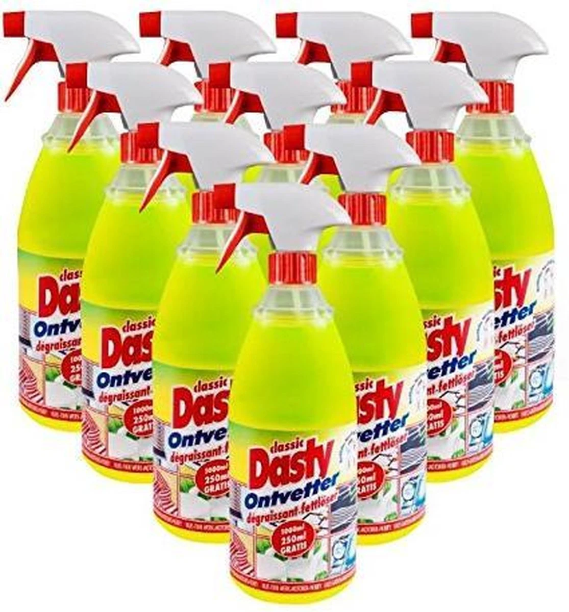Dasty Ontvetter - 10 X 1000ml - Voordeelverpakking 1 Dasty Ontvetter - 10 X 1000ml - Voordeelverpakking