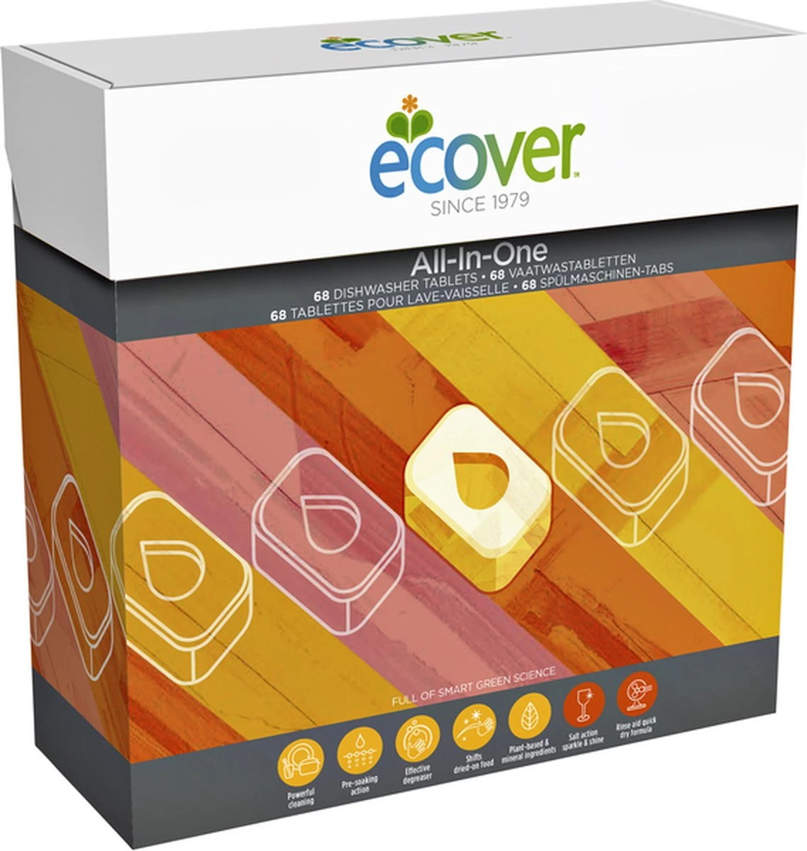 Ecover - Vaatwastabletten All In One - 68 Tabs 1 Ecover - Vaatwastabletten All In One - 68 Tabs