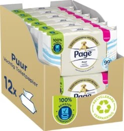Page Puur Vochtig Toiletpapier - Extra Duurzaam Vochtig Wc Papier - 12 X 38 Stuks - Voordeelverpakking -Huishoudelijke Benodigdheden 1140x1200 6
