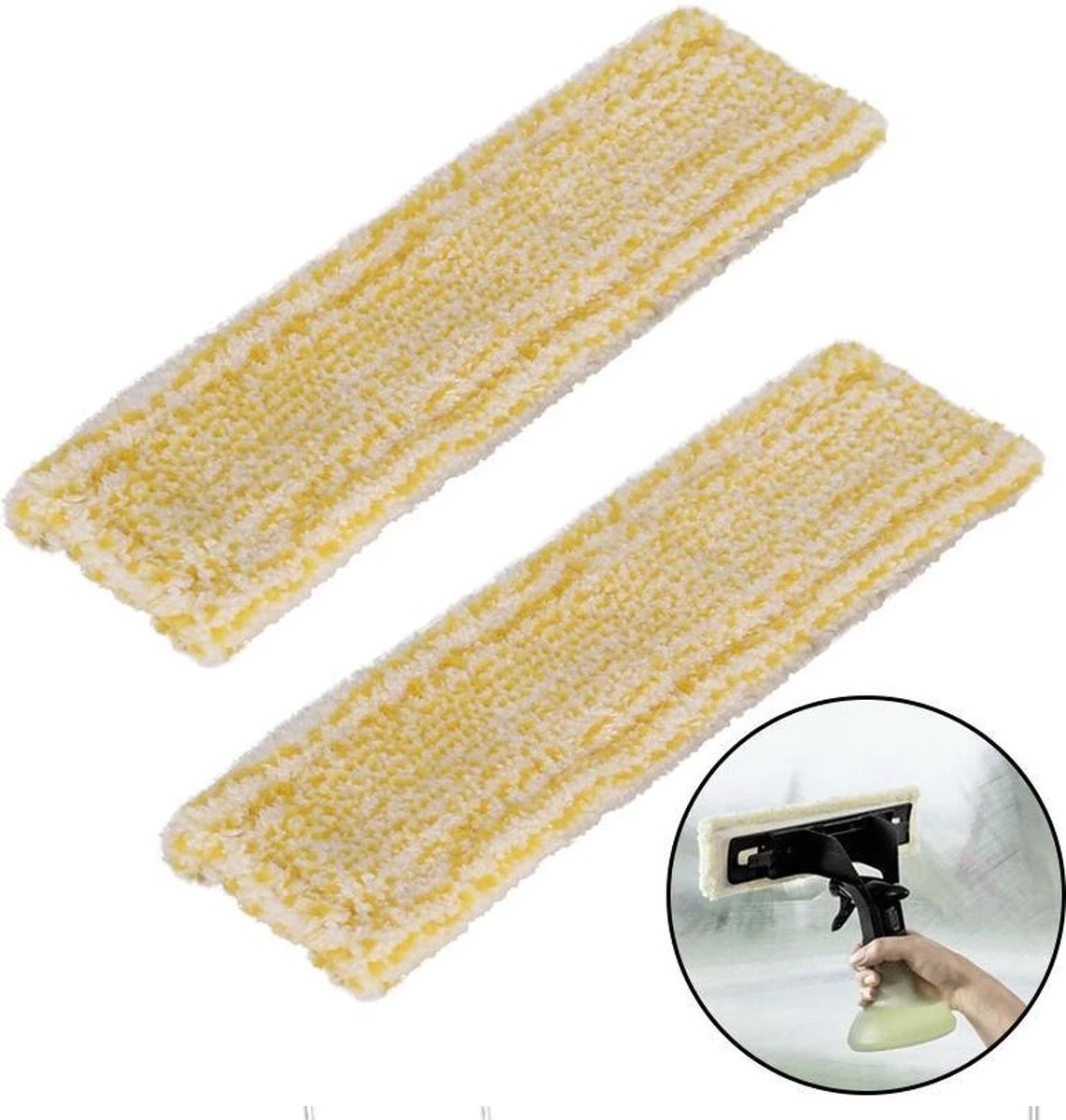 Microvezel Overtrek Cleaning Pads Geschikt Voor Kärcher Window Vac WV 1/WV 2/WV 5/WV 6 (Premium/Plus) - Ruitenreiniger - Vervang Doekjes Reinigingspads - Reserve Window Cleaning Reinigingsdoekjes - Vervangdoeken - Set Van 2 Stuks 1 Microvezel Overtrek Cleaning Pads Geschikt Voor Kärcher Window Vac WV 1/WV 2/WV 5/WV 6 (Premium/Plus) - Ruitenreiniger - Vervang Doekjes Reinigingspads - Reserve Window Cleaning Reinigingsdoekjes - Vervangdoeken - Set Van 2 Stuks