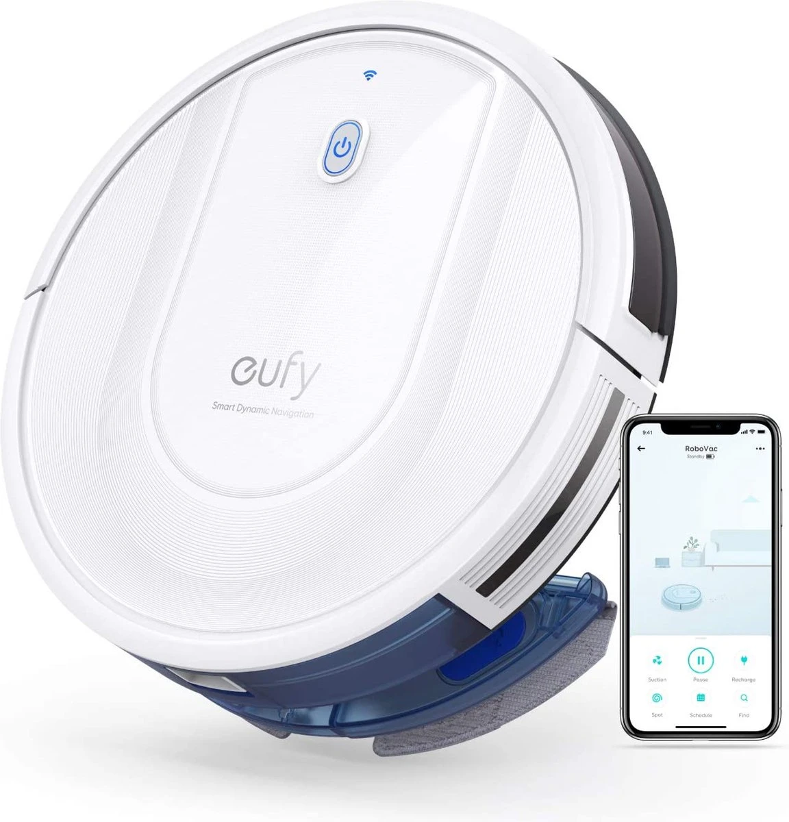 Eufy RoboVac G10 Hybride - Robotstofzuiger Met Dweilfunctie 1 Eufy RoboVac G10 Hybride - Robotstofzuiger Met Dweilfunctie