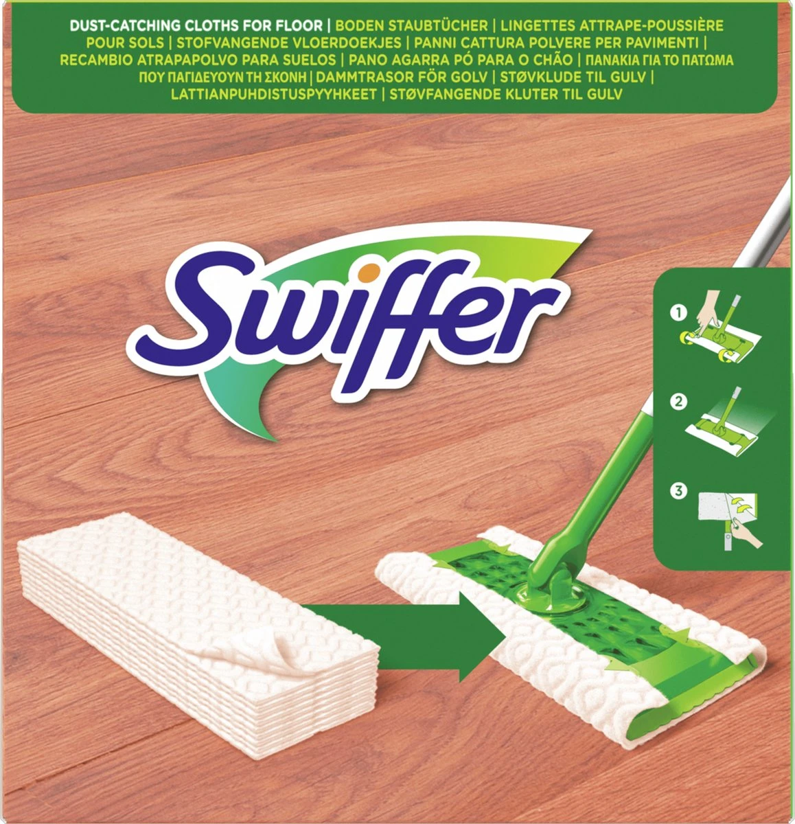 Swiffer Vloerdoekjes Houten Vloeren - Parket - Laminaat - 34 Stuks 8 Swiffer Vloerdoekjes Houten Vloeren - Parket - Laminaat - 34 Stuks - Afbeelding 8