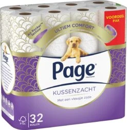 Page Toiletpapier - 32 Rollen - Kussenzacht Wc Papier (3-laags) - Voordeelverpakking -Huishoudelijke Benodigdheden 1166x1200 1