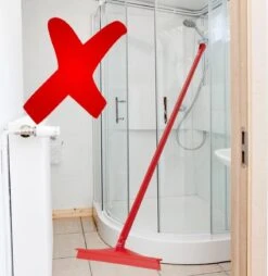 Vloertrekker Ultra Hygiënisch 40 Cm + Steel 130 Cm Wit Vikan -Huishoudelijke Benodigdheden 1166x1200