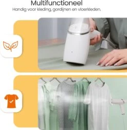 Goliving Kledingstomer - Handstomer Voor Kleding/textiel/stof - Stoomstrijkijzer - Handstoomreiniger - Handstomer - Opvouwbaar - Incl. Reis-etui - Groen -Huishoudelijke Benodigdheden 1170x1200 7