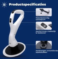 B-care Elektrische Schoonmaakborstel - 4 Opzetstukken - Wasborstel - Poetsmachine - Schrobborstel - Handborstel - Werkborstel - Schrobber - Boorborstel - Schoonmaakmiddelen - Reinigingsborstel -Huishoudelijke Benodigdheden 1182x1200 3