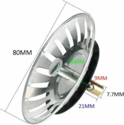 Afvoerzeef Roestvrijstaal - Gootsteen Zeef - Gootsteen Stopper - RVS - 80mm 7 Afvoerzeef Roestvrijstaal - Gootsteen Zeef - Gootsteen Stopper - RVS - 80mm -Huishoudelijke Benodigdheden 1184x1200 2
