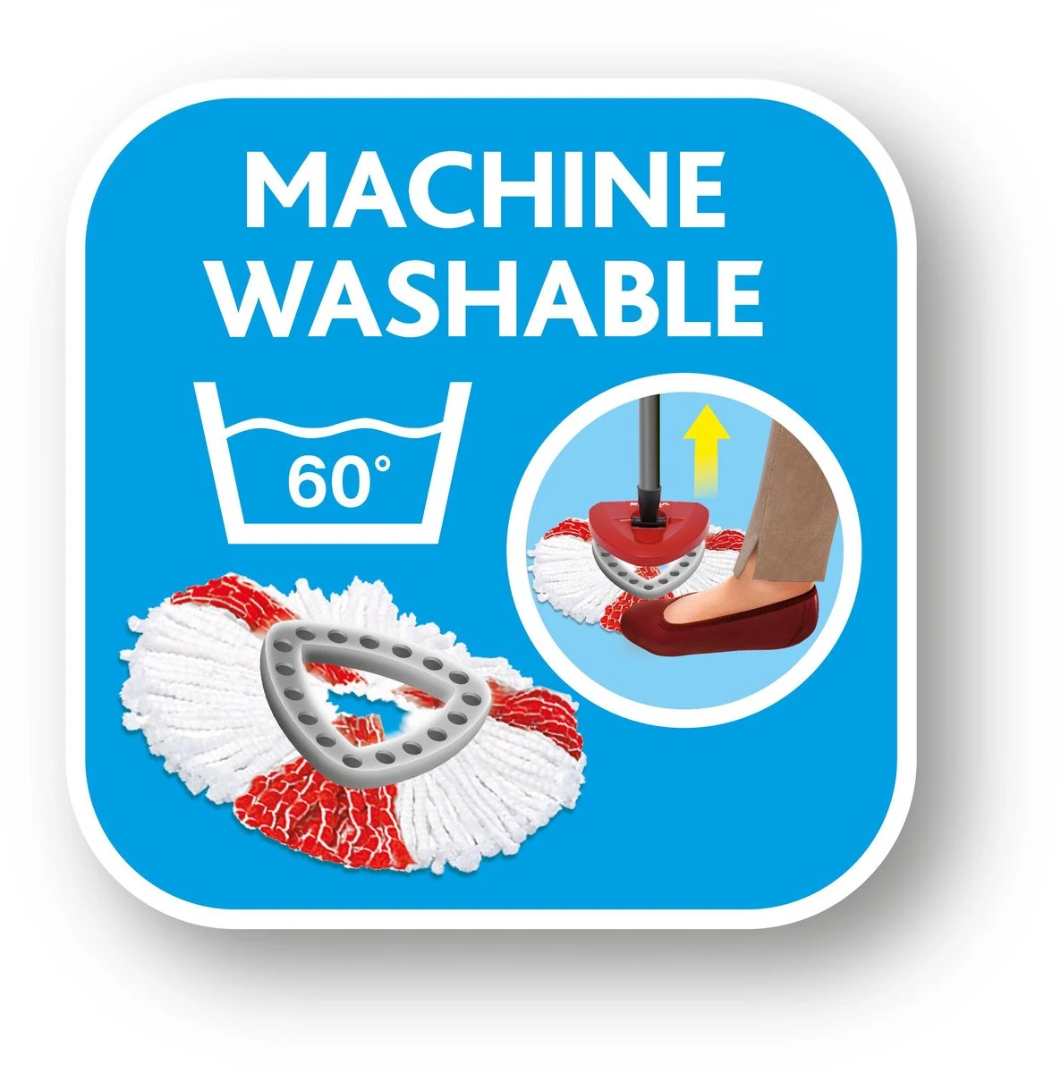 Vileda TURBO 2in1 - Vervanging - Microvezel - Bipack 4 Vileda TURBO 2in1 - Vervanging - Microvezel - Bipack - Afbeelding 4