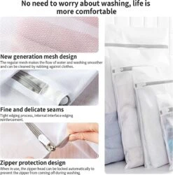 BOTC Waszakken - Wasnetten - Set Van 5 - Bescherm Je Wasgoed En Wasmachine - Transparant 13 BOTC Waszakken - Wasnetten - Set Van 5 - Bescherm Je Wasgoed En Wasmachine - Transparant -Huishoudelijke Benodigdheden 1187x1200