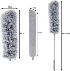 Eleganca Telescopische Plumeau Met Telescoopsteel Met 2 Koppen - 84 Tot 250 Cm - Uitschuifbaar - Ragebol - Stoffer - Lichtgewicht 8 Eleganca Telescopische Plumeau Met Telescoopsteel Met 2 Koppen - 84 Tot 250 Cm - Uitschuifbaar - Ragebol - Stoffer - Lichtgewicht -Huishoudelijke Benodigdheden 1190x1200 7