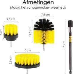 Professionele 4 Delige Borstelset Voor De Boormachine Incl. Verlengstuk, Deze Schoonmaak Schuurborstel Elektrisch Opzetborstel Schrobborstel Set Is Geschikt Als Schrobber Voor Badkamer, Auto, Keuken En Tuin 14 Professionele 4 Delige Borstelset Voor De Boormachine Incl. Verlengstuk, Deze Schoonmaak Schuurborstel Elektrisch Opzetborstel Schrobborstel Set Is Geschikt Als Schrobber Voor Badkamer, Auto, Keuken En Tuin -Huishoudelijke Benodigdheden 1196x1200 4