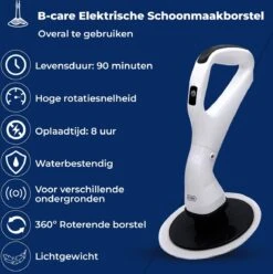 B-care Elektrische Schoonmaakborstel - 4 Opzetstukken - Wasborstel - Poetsmachine - Schrobborstel - Handborstel - Werkborstel - Schrobber - Boorborstel - Schoonmaakmiddelen - Reinigingsborstel -Huishoudelijke Benodigdheden 1196x1200 6