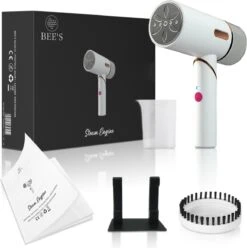 Bee's Kledingstomer - Handstomer - Stomer Kleding - Steamer - Stoomreiniger - Stoomstrijkijzer - 30 G/min - 250ML - 1600W - Snel Opgewarmd - Wit -Huishoudelijke Benodigdheden 1197x1200 12
