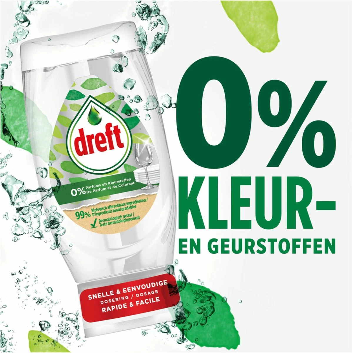 Dreft Afwasmiddel Pure & Clean - 8 X 370 Ml - Voordeelverpakking 2 Dreft Afwasmiddel Pure & Clean - 8 X 370 Ml - Voordeelverpakking - Afbeelding 2