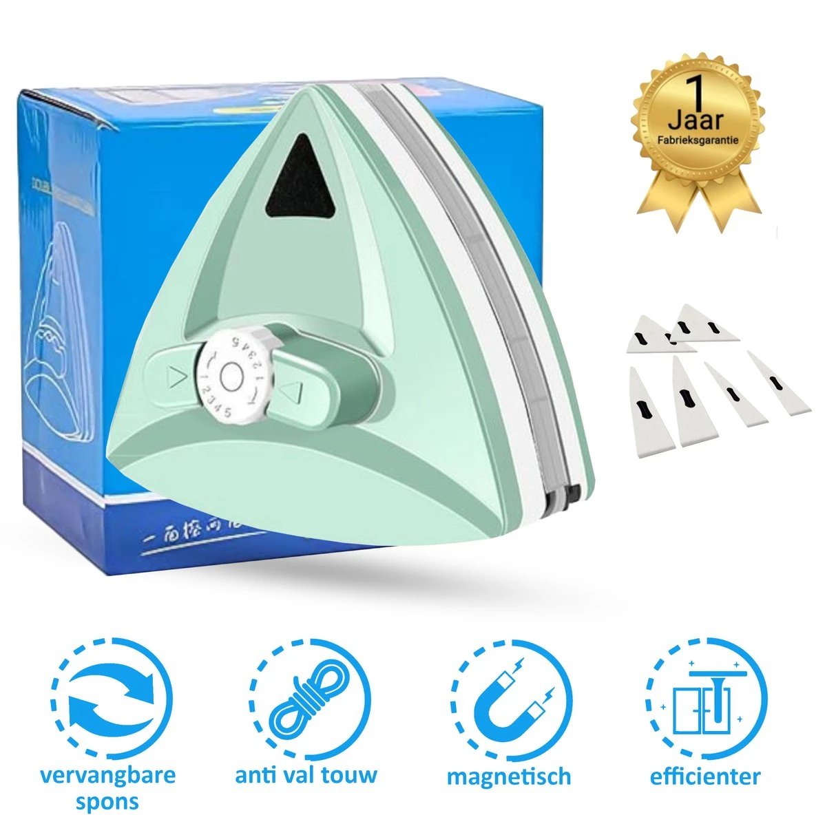 Topsupply® Magnetische Ramenwasser 5-35mm | Geschikt Voor HR / HR+++ | Magnetische Raamwisser Dubbel Glas | Verstelbare Ruitenreiniger | Anti Kras 1 Topsupply® Magnetische Ramenwasser 5-35mm | Geschikt Voor HR / HR+++ | Magnetische Raamwisser Dubbel Glas | Verstelbare Ruitenreiniger | Anti Kras