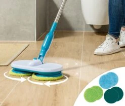 Mediashop Hurricane Floating Mop Elektrische Dweil - Oplaadbare Vloerwisser Voor Dweilen, Schrobben En Boenen - Met 2x 3 Microvezelpads 26 Mediashop Hurricane Floating Mop Elektrische Dweil - Oplaadbare Vloerwisser Voor Dweilen, Schrobben En Boenen - Met 2x 3 Microvezelpads -Huishoudelijke Benodigdheden 1200x1014 4