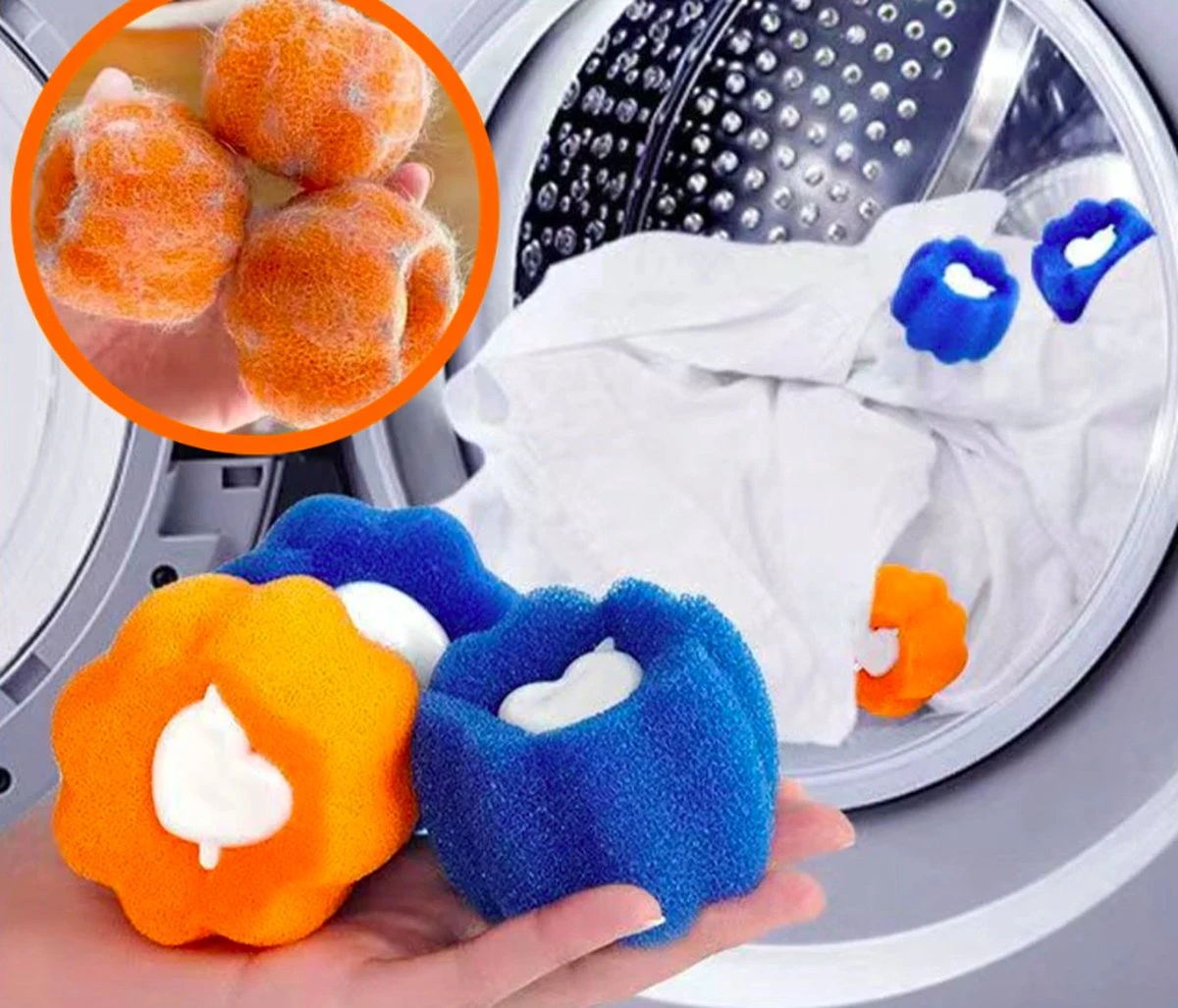 Merkloos Wasbol - Kat - Haarverwijderaar Voor Huisdieren - Haarverwijderaar - Wasbollen Voor Wasmachine - Wasbollen - 6 Stuks - Drogerballen. 3 Merkloos Wasbol - Kat - Haarverwijderaar Voor Huisdieren - Haarverwijderaar - Wasbollen Voor Wasmachine - Wasbollen - 6 Stuks - Drogerballen. - Afbeelding 3