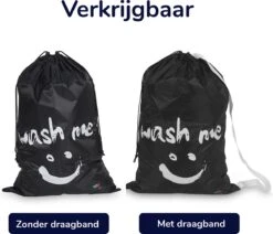 Wonair - Grote Waszak - Laundry Bag - Wash Me - 60x90cm - Zwart - Met Trekkoord 13 Wonair - Grote Waszak - Laundry Bag - Wash Me - 60x90cm - Zwart - Met Trekkoord -Huishoudelijke Benodigdheden 1200x1031
