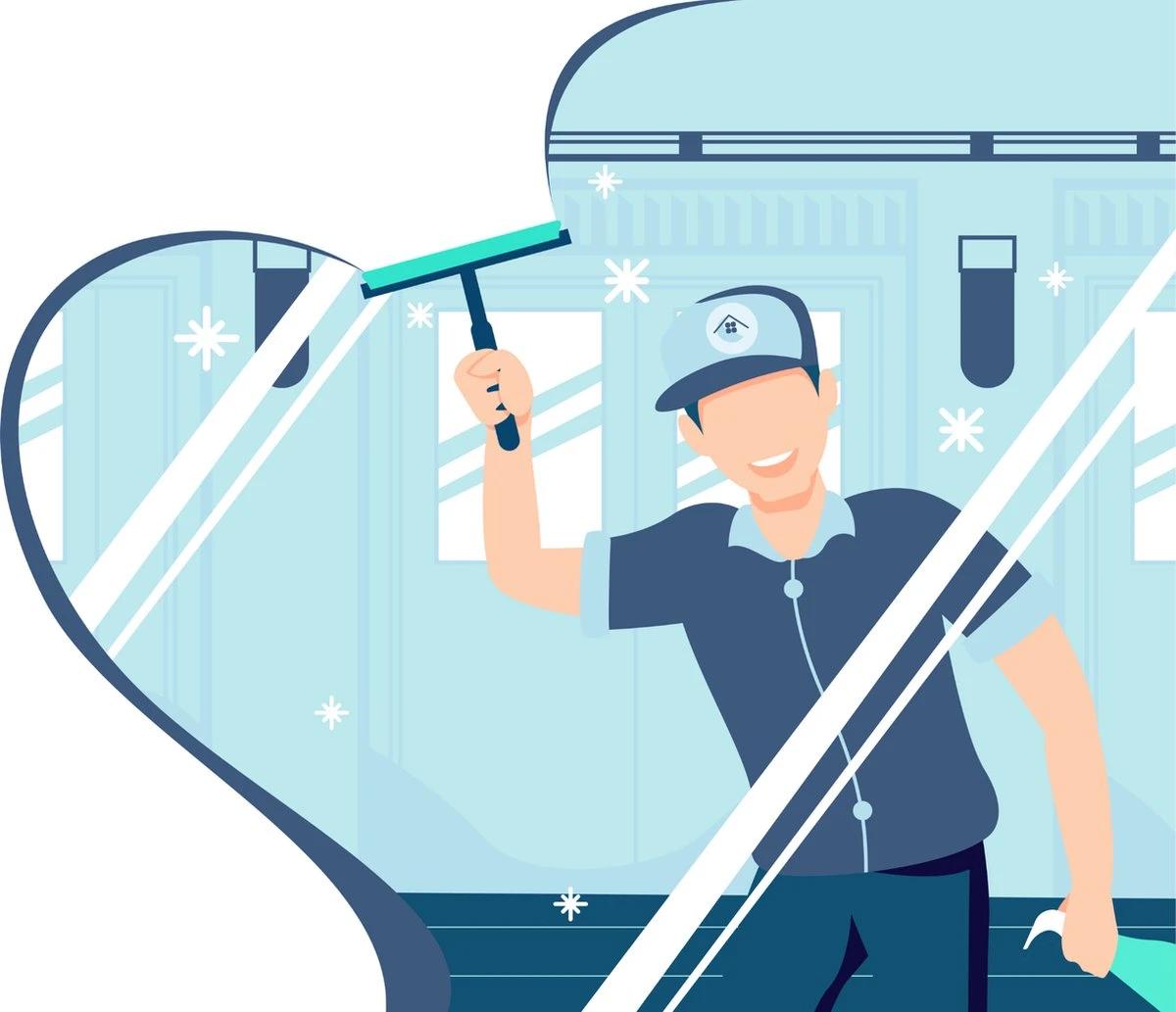 Magnetische Raamwisser - Ruitenreiniger 1 Magnetische Raamwisser - Ruitenreiniger