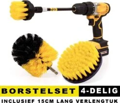 Professionele 4 Delige Borstelset Voor De Boormachine Incl. Verlengstuk, Deze Schoonmaak Schuurborstel Elektrisch Opzetborstel Schrobborstel Set Is Geschikt Als Schrobber Voor Badkamer, Auto, Keuken En Tuin 13 Professionele 4 Delige Borstelset Voor De Boormachine Incl. Verlengstuk, Deze Schoonmaak Schuurborstel Elektrisch Opzetborstel Schrobborstel Set Is Geschikt Als Schrobber Voor Badkamer, Auto, Keuken En Tuin -Huishoudelijke Benodigdheden 1200x1034 1