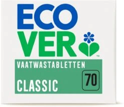Ecover - Vaatwastabletten Classic - 70 Tabs -Huishoudelijke Benodigdheden 1200x1040 1