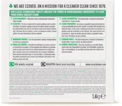 Ecover - Vaatwastabletten Classic - 70 Tabs -Huishoudelijke Benodigdheden 1200x1040 2