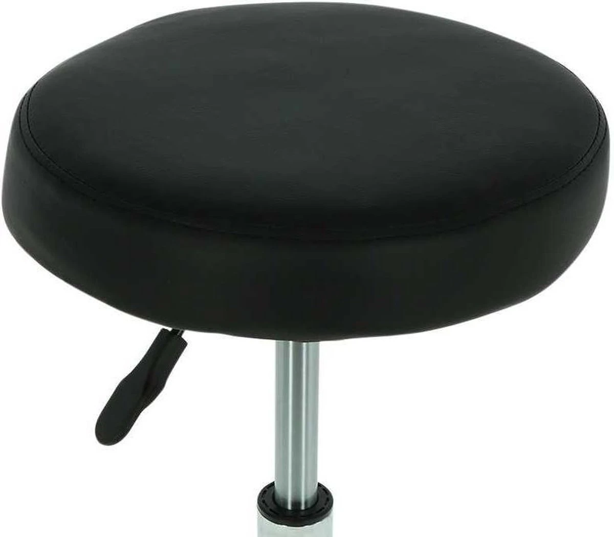 Alora Tabouret Op Wielen - Zadelkruk - Zwart - Kruk – Kapperskruk - Draaikruk - Werkkruk - Verstelbaar 2 Alora Tabouret Op Wielen - Zadelkruk - Zwart - Kruk – Kapperskruk - Draaikruk - Werkkruk - Verstelbaar - Afbeelding 2