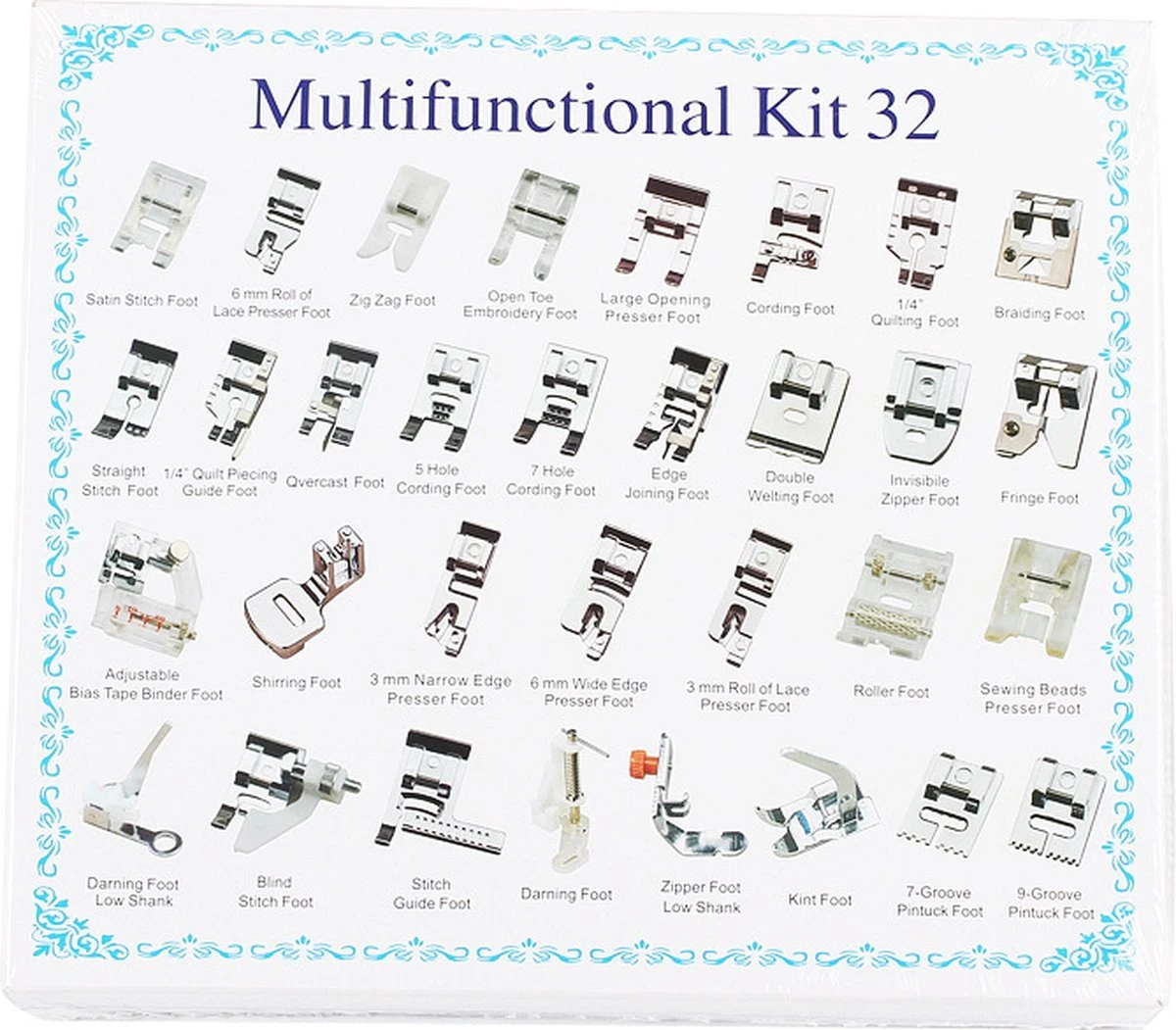 Merkloos Naaivoetjes Set - Naaimachine Voetjes - Naaivoetjes Singer - Naaivoetjes Brother - Naaivoet - Universeel - 32 Delig 2 Merkloos Naaivoetjes Set - Naaimachine Voetjes - Naaivoetjes Singer - Naaivoetjes Brother - Naaivoet - Universeel - 32 Delig - Afbeelding 2