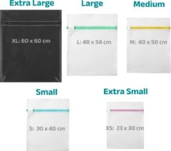 BOTC Waszakken - Wasnetten - Set Van 5 - Bescherm Je Wasgoed En Wasmachine - Transparant 15 BOTC Waszakken - Wasnetten - Set Van 5 - Bescherm Je Wasgoed En Wasmachine - Transparant -Huishoudelijke Benodigdheden 1200x1060 1