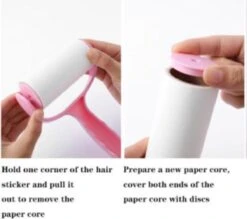 Merkloos Kledingroller - Inclusief 3 Rollen - Huisdierhaar Verwijderaar- Kleefroller - Ontpluizer -Huishoudelijke Benodigdheden 1200x1066 4