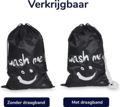 Wonair - Waszak Groot - 60x90cm - Zwart - Met Trekkoord En Draagband 14 Wonair - Waszak Groot - 60x90cm - Zwart - Met Trekkoord En Draagband -Huishoudelijke Benodigdheden 1200x1069