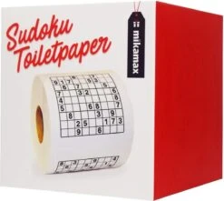MikaMax Sudoku WC Papier - Sudoku - Iedervel Een Andere Sudoku - Toiletpapier - Puzzels - Puzzel -Huishoudelijke Benodigdheden 1200x1074 2